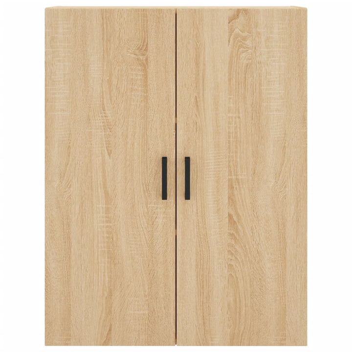 væghængt skab 69,5x34x90 cm konstrueret træ sonoma-eg