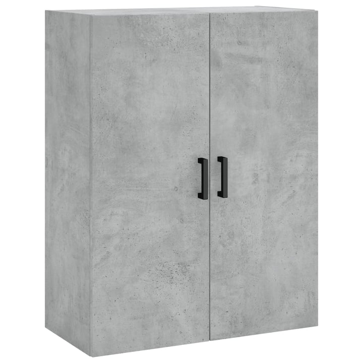 væghængt skab 69,5x34x90 cm konstrueret træ betongrå