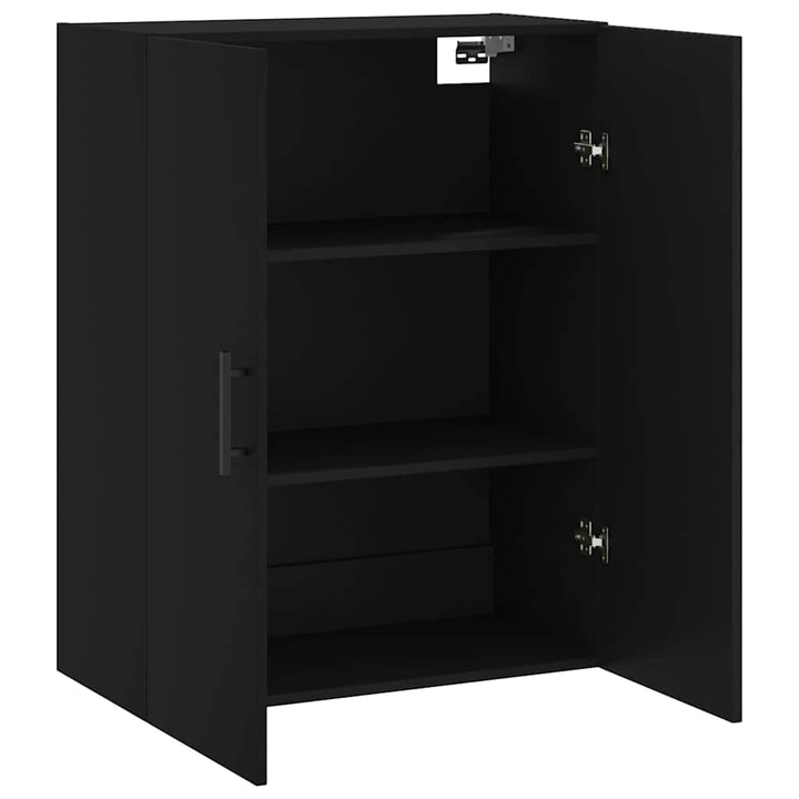 væghængt skab 69,5x34x90 cm sort