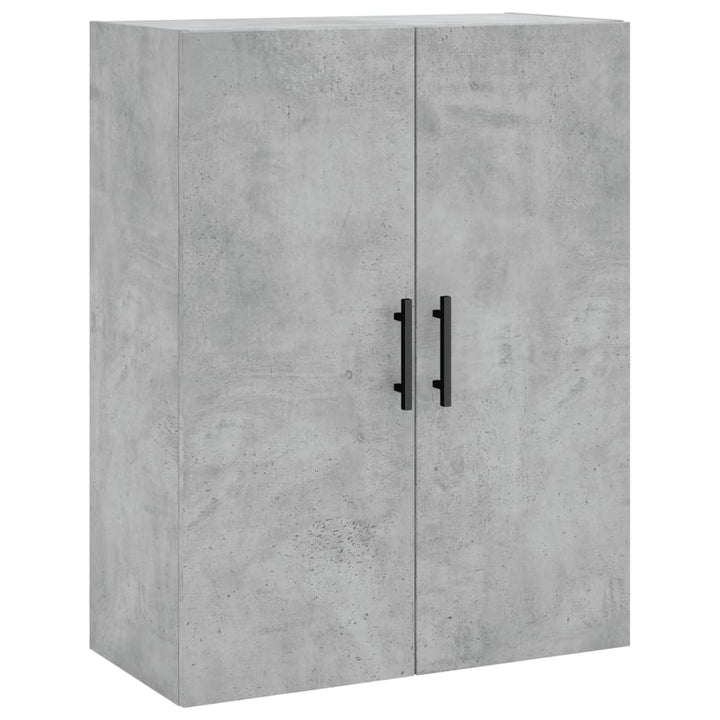 væghængt skab 69,5x34x90 cm konstrueret træ betongrå