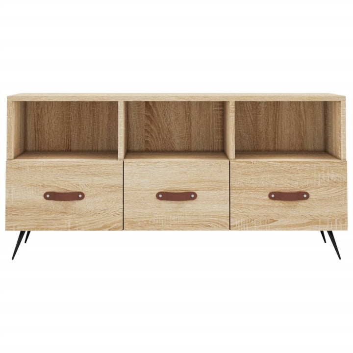 tv-bord 102x36x50 cm konstrueret træ sonoma-eg