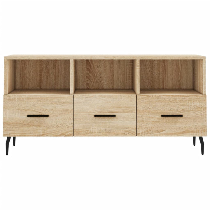 tv-bord 102x36x50 cm konstrueret træ sonoma-eg