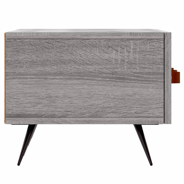 tv-bord 150x36x30 cm konstrueret træ grå sonoma-eg