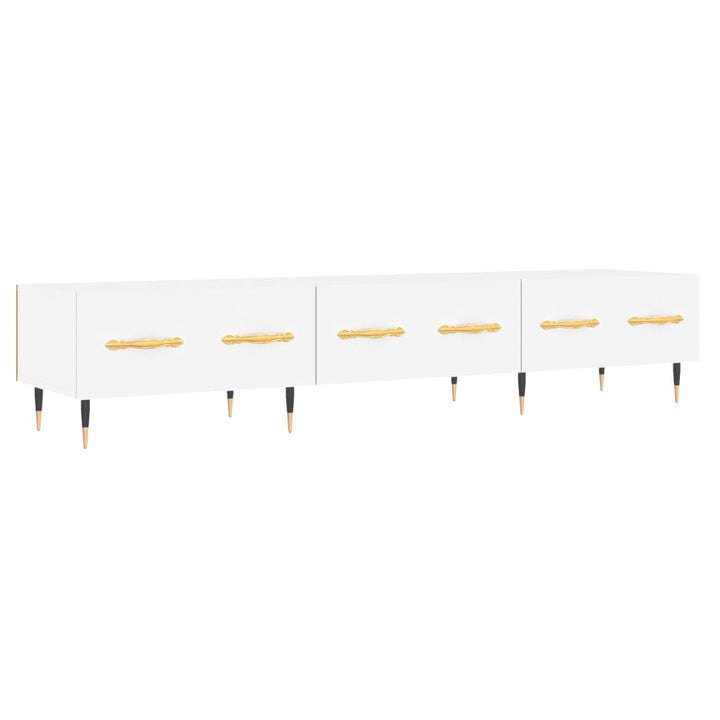 tv-bord 150x36x30 cm konstrueret træ hvid