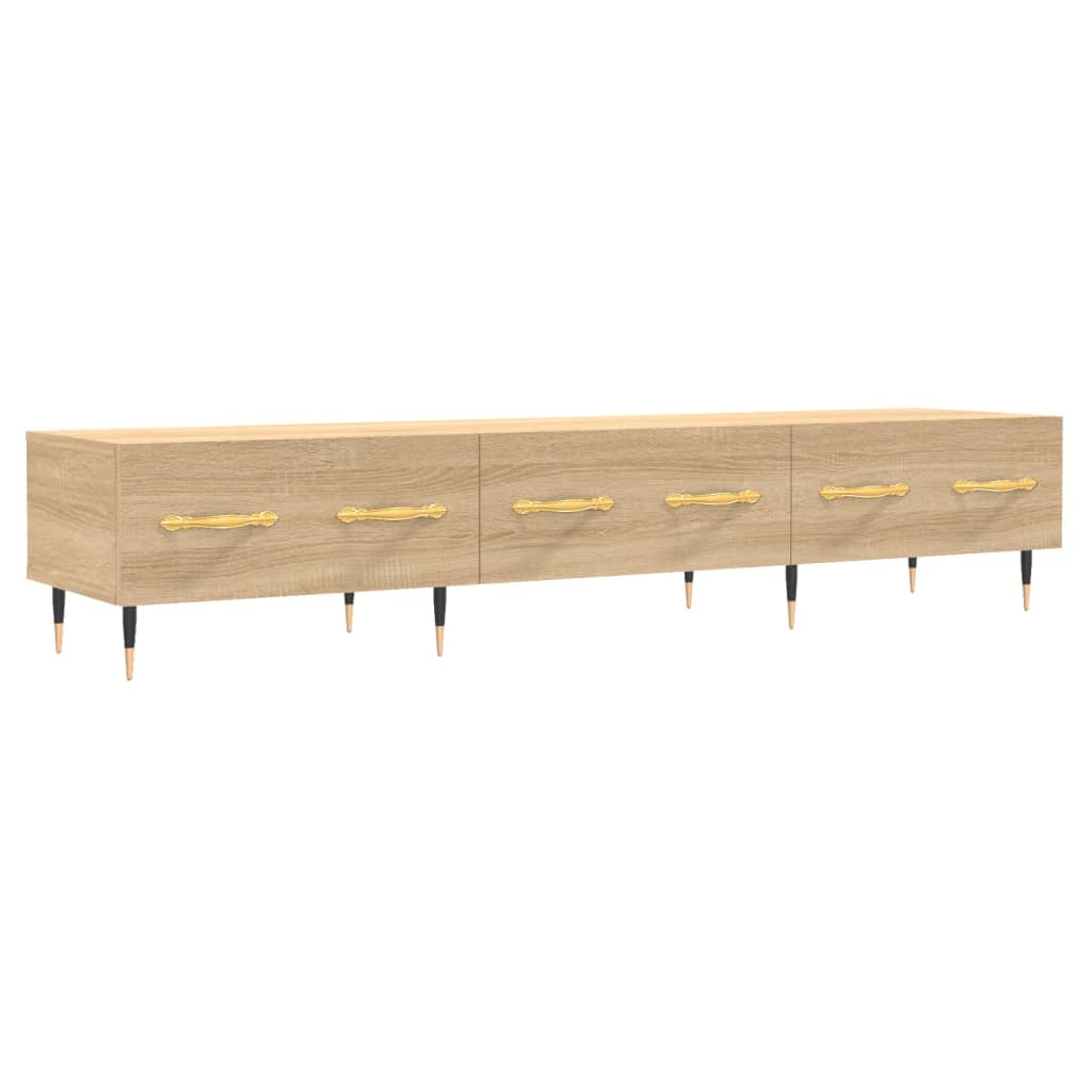 tv-bord 150x36x30 cm konstrueret træ sonoma-eg