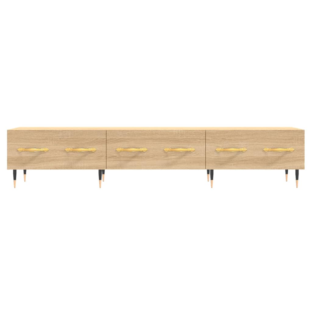 tv-bord 150x36x30 cm konstrueret træ sonoma-eg
