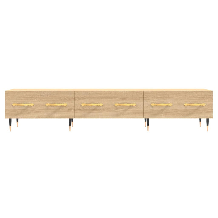 tv-bord 150x36x30 cm konstrueret træ sonoma-eg