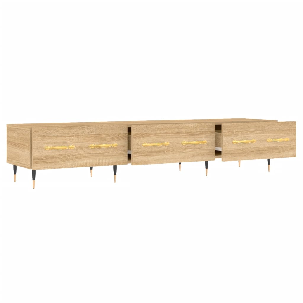 tv-bord 150x36x30 cm konstrueret træ sonoma-eg