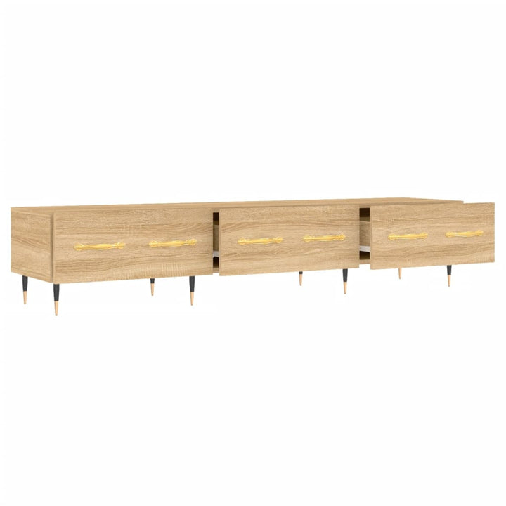 tv-bord 150x36x30 cm konstrueret træ sonoma-eg