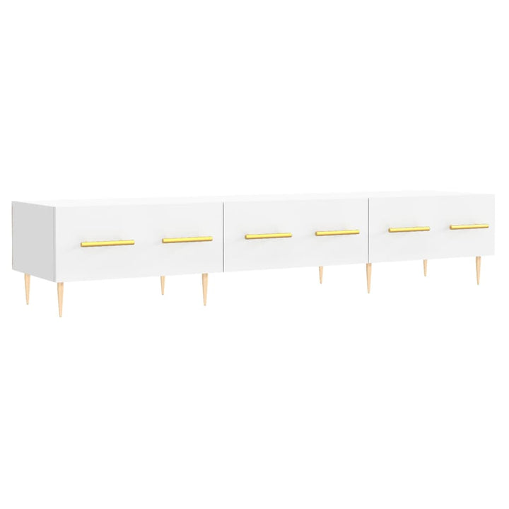 tv-bord 150x36x30 cm konstrueret træ hvid