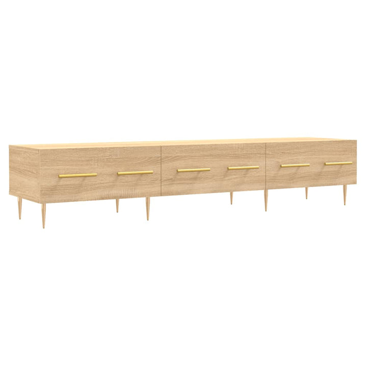 tv-bord 150x36x30 cm konstrueret træ sonoma-eg