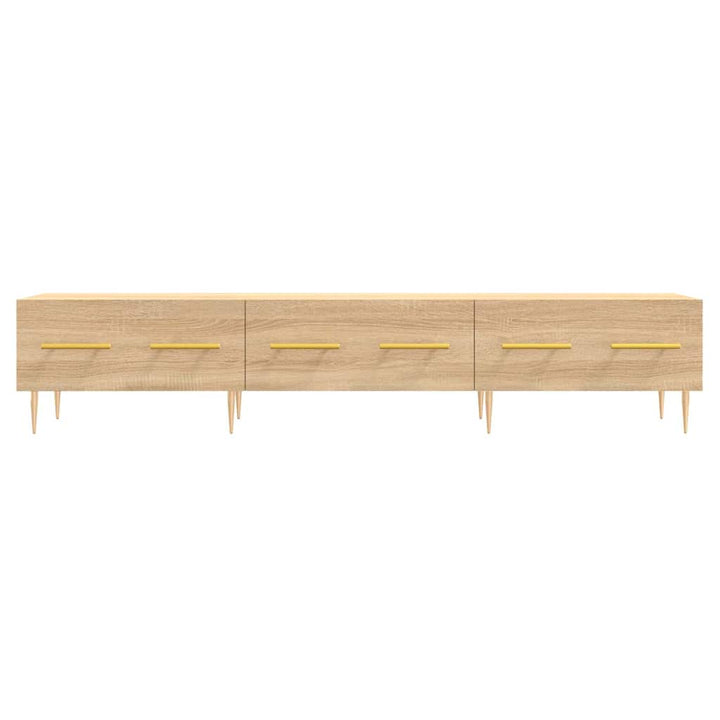tv-bord 150x36x30 cm konstrueret træ sonoma-eg
