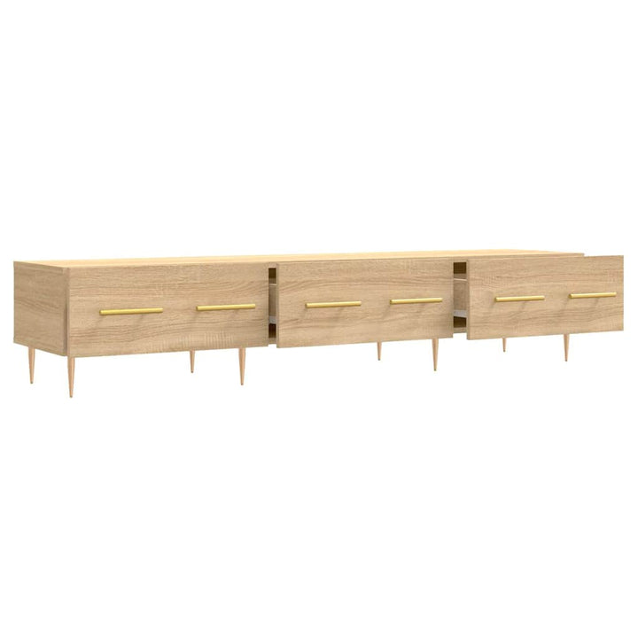 tv-bord 150x36x30 cm konstrueret træ sonoma-eg