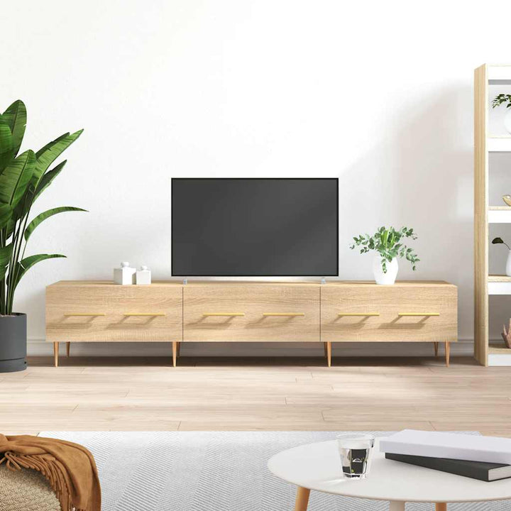 tv-bord 150x36x30 cm konstrueret træ sonoma-eg