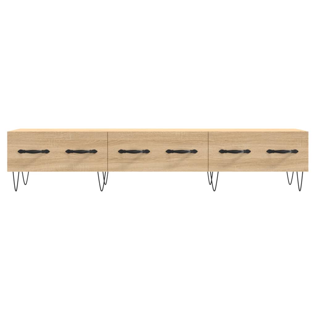 tv-bord 150x36x30 cm konstrueret træ sonoma-eg