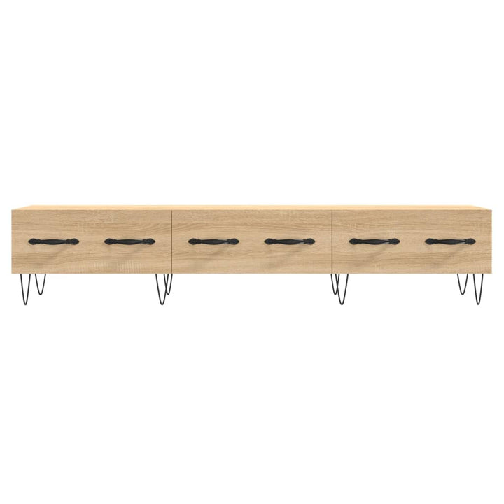 tv-bord 150x36x30 cm konstrueret træ sonoma-eg