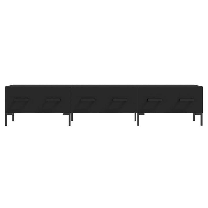 tv-bord 150x36x30 cm konstrueret træ sort
