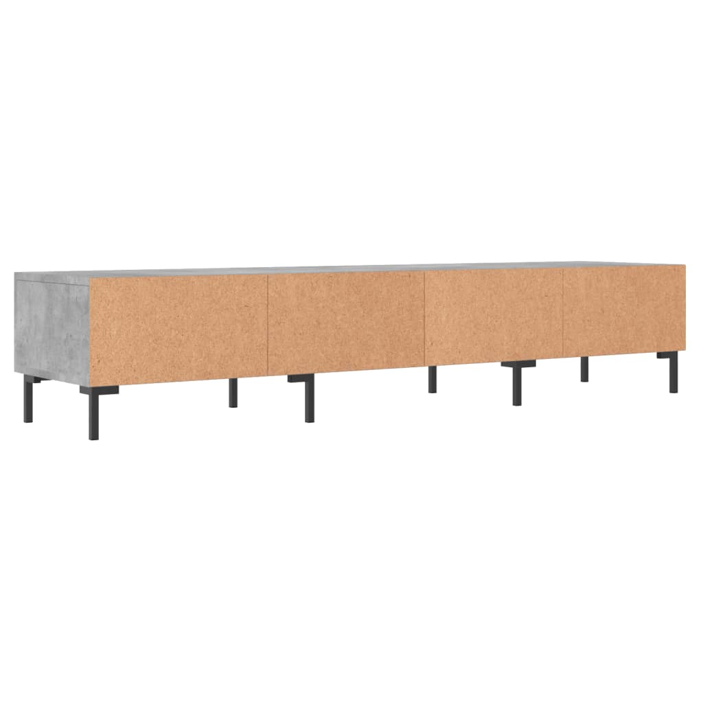 tv-bord 150x36x30 cm konstrueret træ betongrå