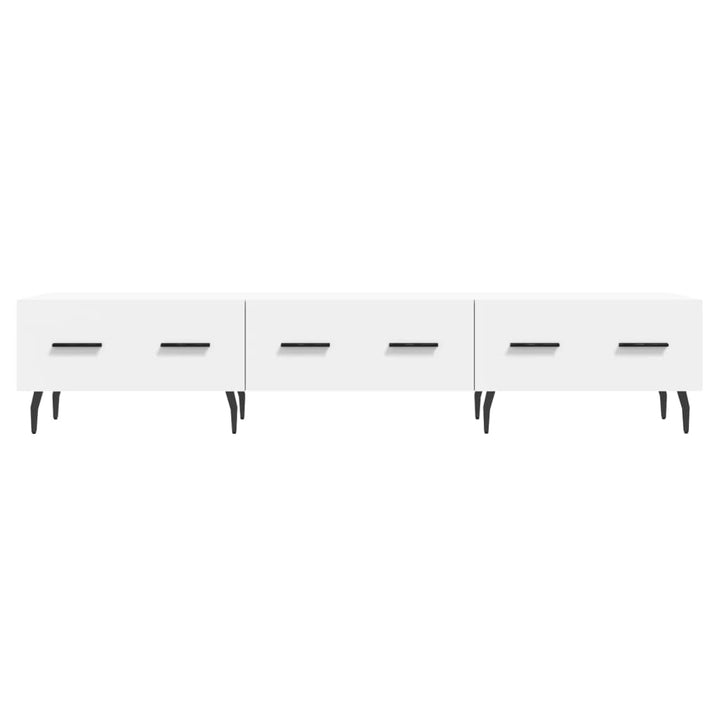 tv-bord 150x36x30 cm konstrueret træ hvid