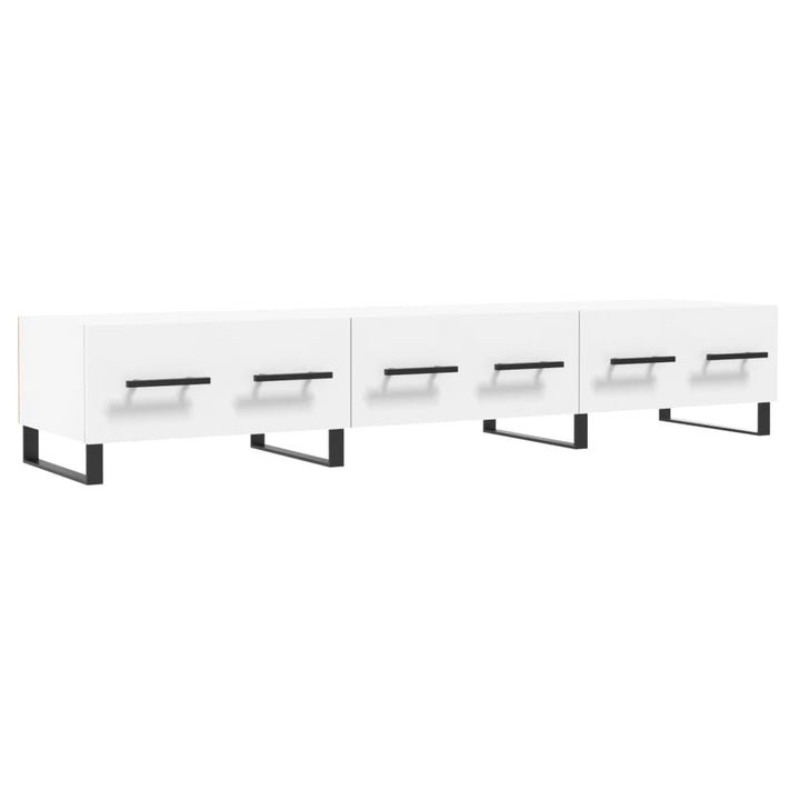 tv-bord 150x36x30 cm konstrueret træ hvid
