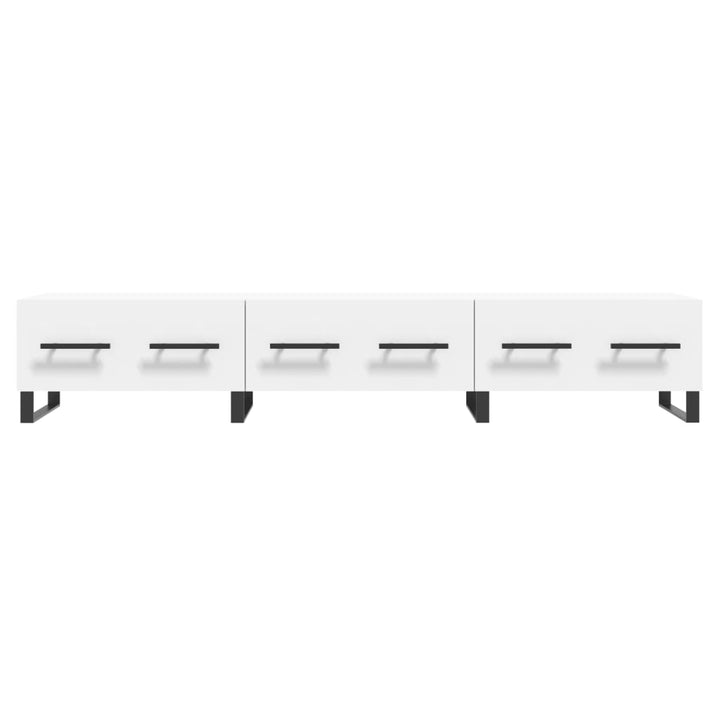 tv-bord 150x36x30 cm konstrueret træ hvid
