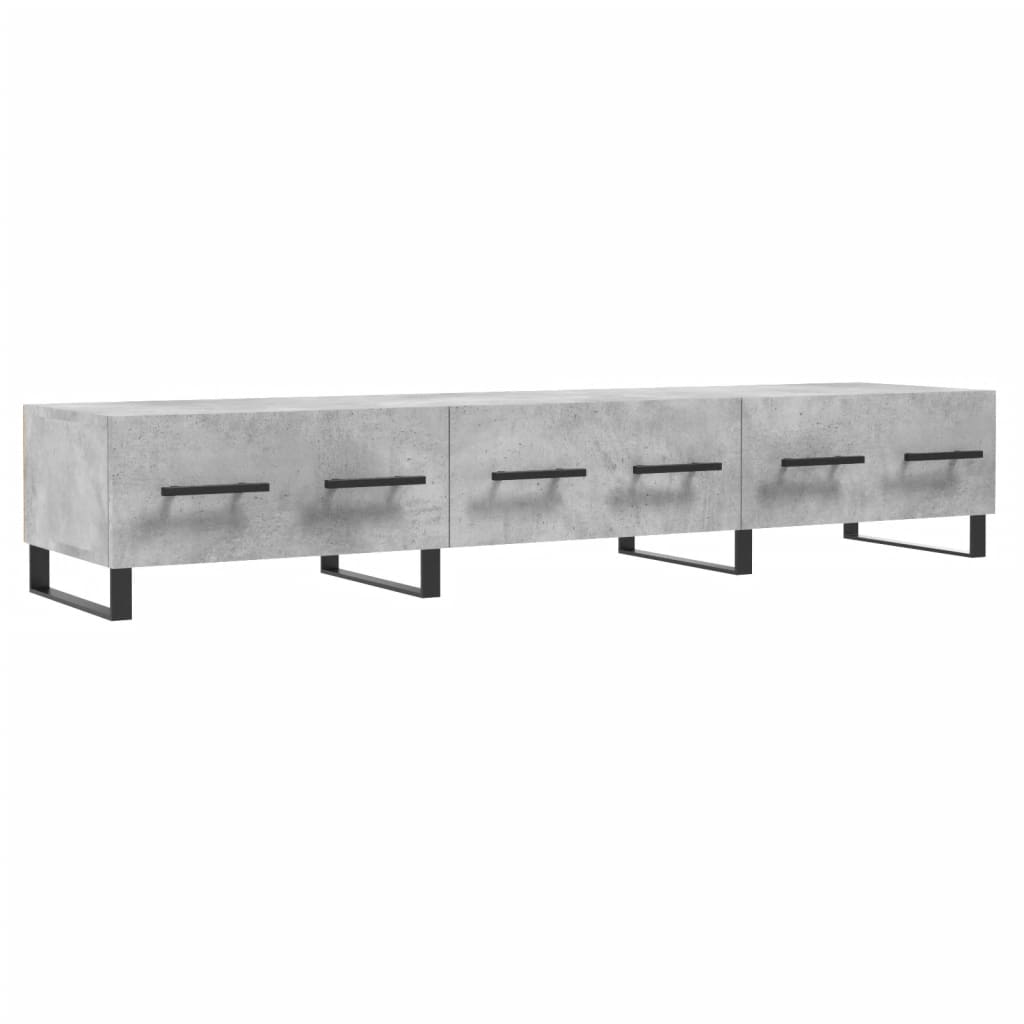 tv-bord 150x36x30 cm konstrueret træ betongrå