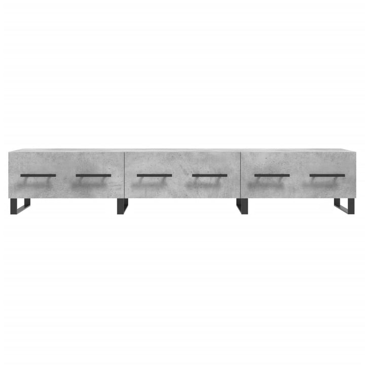 tv-bord 150x36x30 cm konstrueret træ betongrå