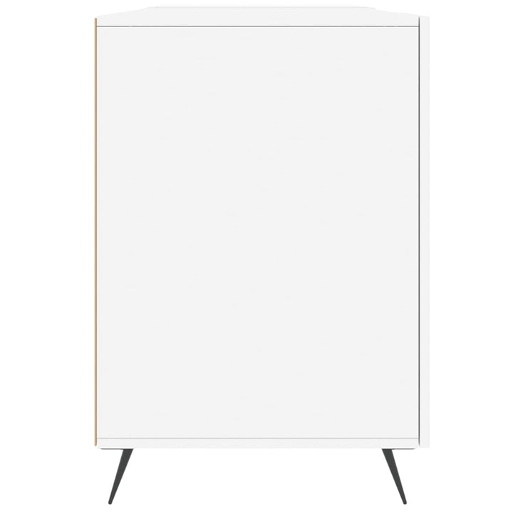 skrivebord 140x50x75 cm konstrueret træ hvid