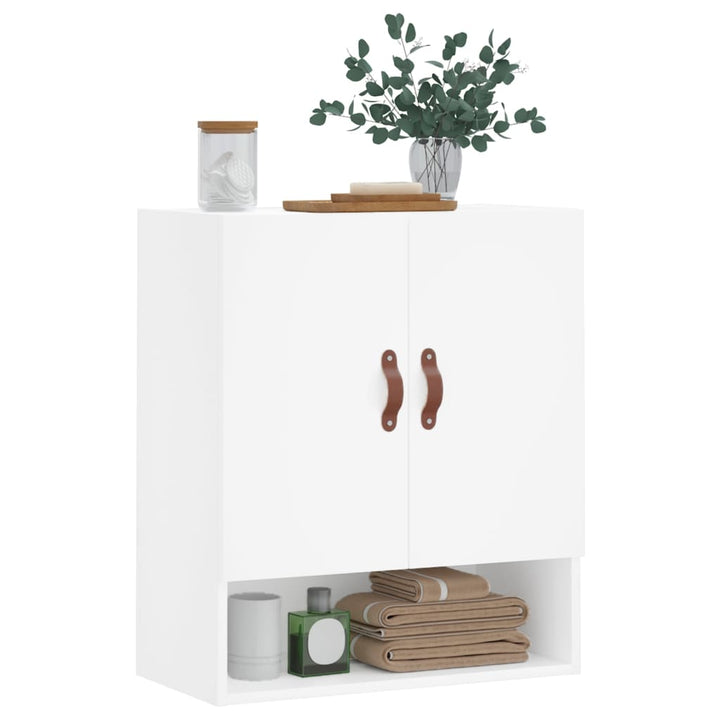 vægskab 60x31x70 cm konstrueret træ hvid