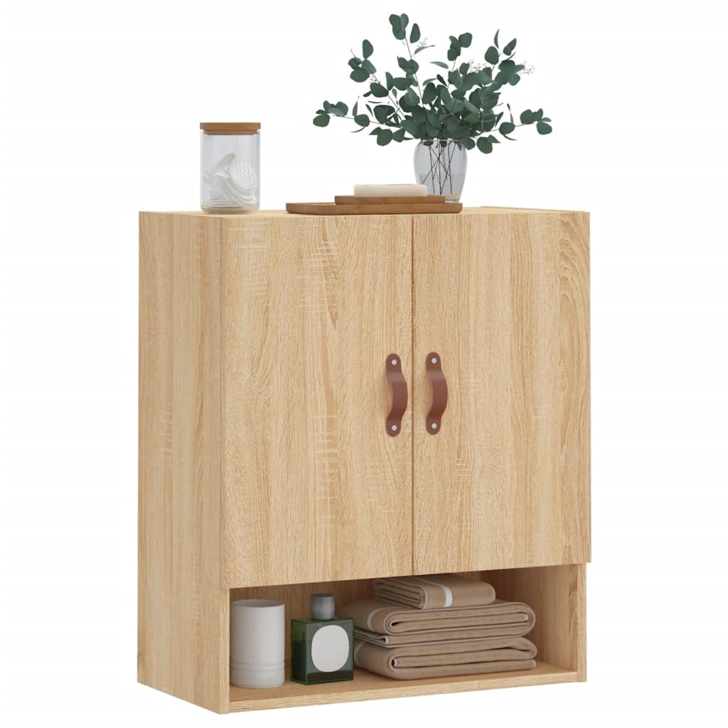 vægskab 60x31x70 cm konstrueret træ sonoma-eg