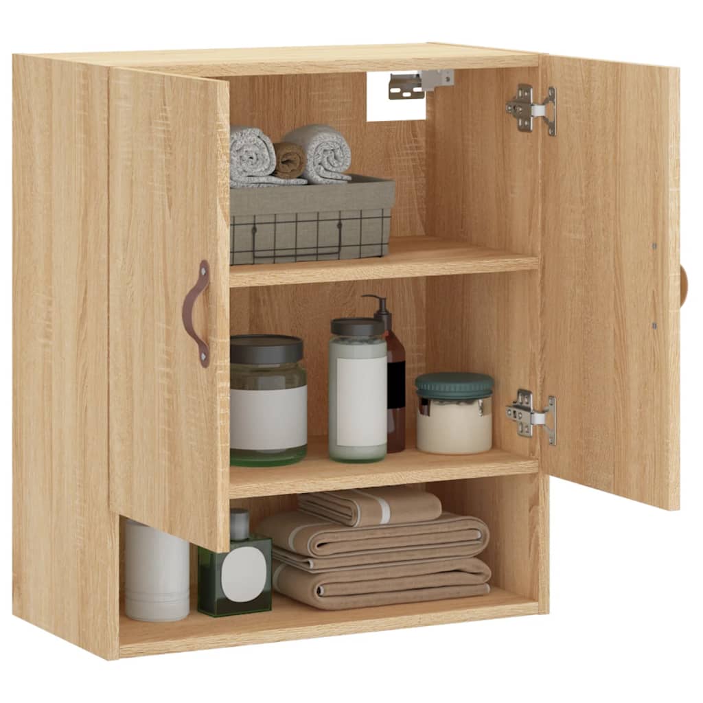 vægskab 60x31x70 cm konstrueret træ sonoma-eg