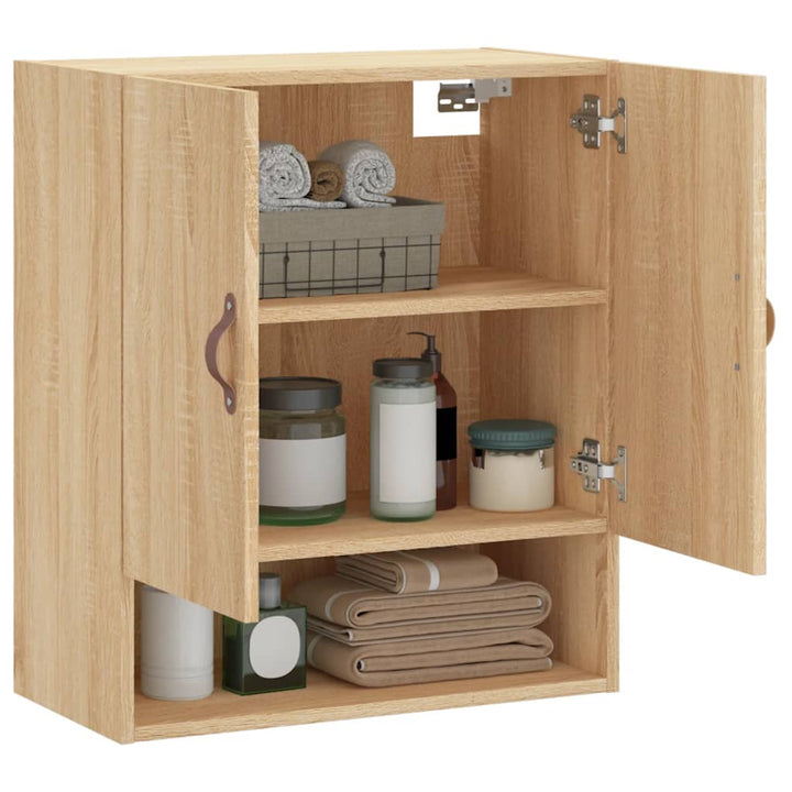 vægskab 60x31x70 cm konstrueret træ sonoma-eg