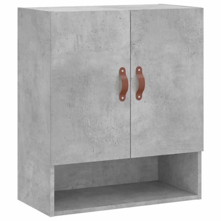 vægskab 60x31x70 cm konstrueret træ betongrå