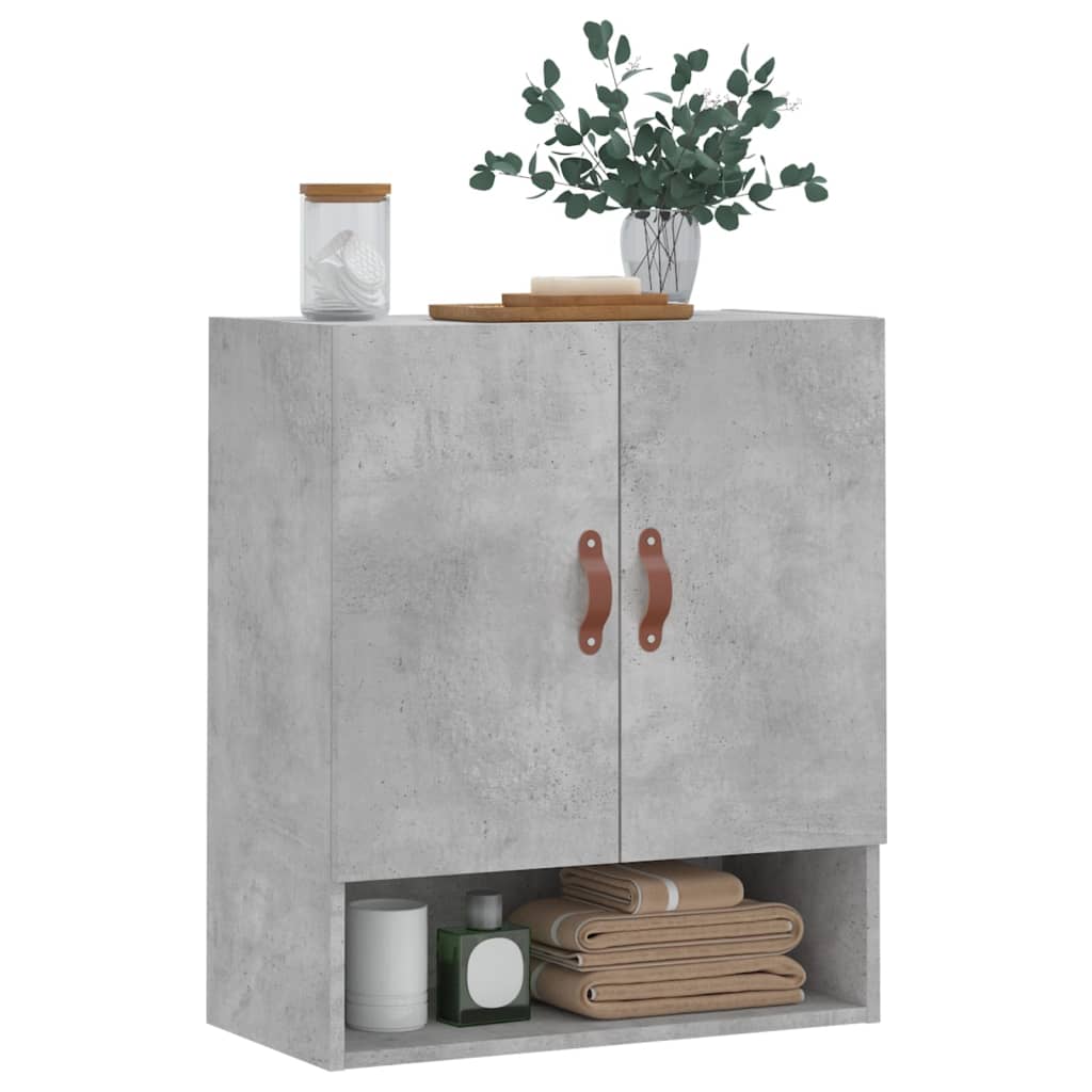 vægskab 60x31x70 cm konstrueret træ betongrå