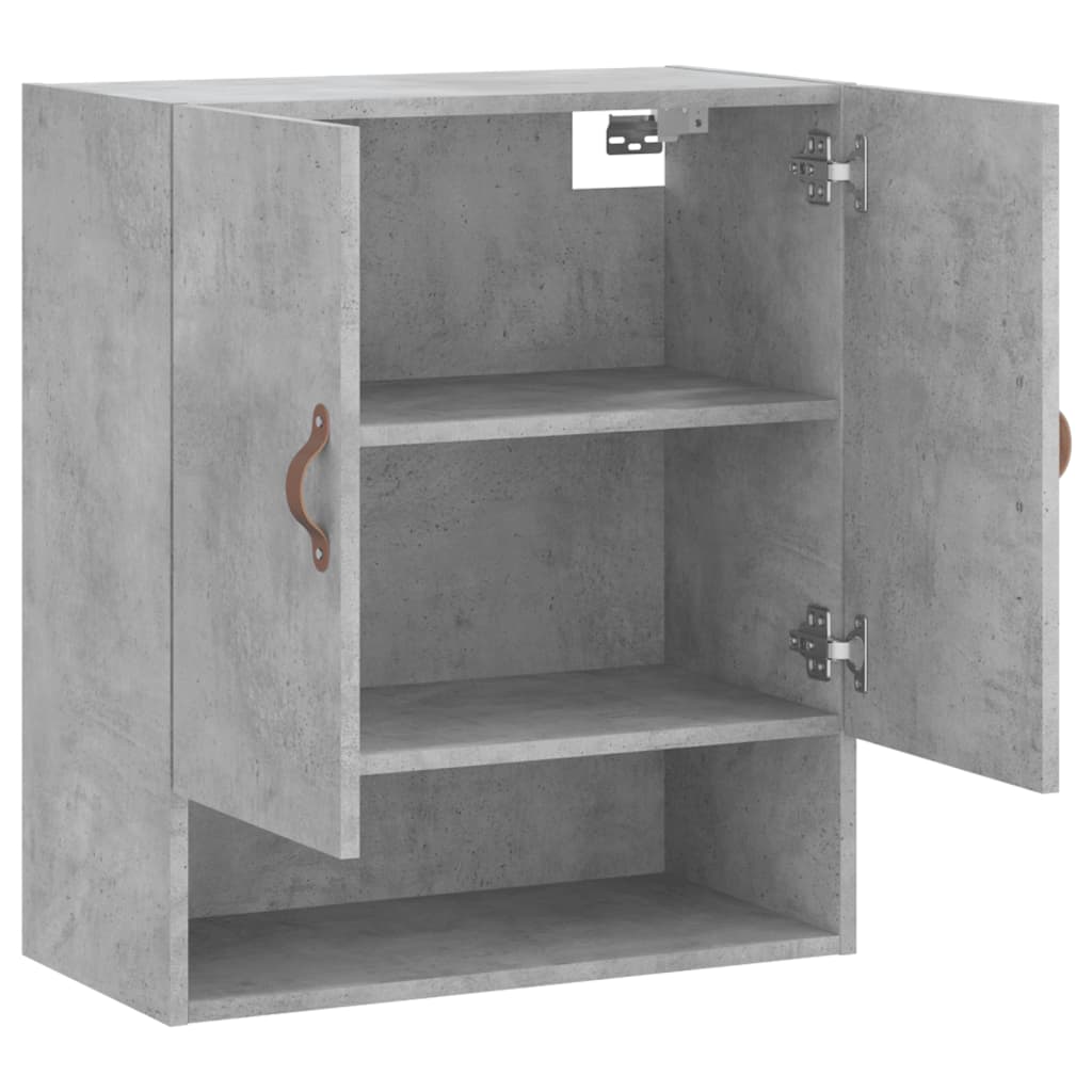 vægskab 60x31x70 cm konstrueret træ betongrå