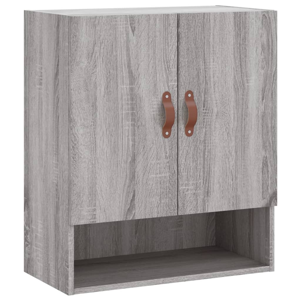 vægskab 60x31x70 cm konstrueret træ grå sonoma-eg