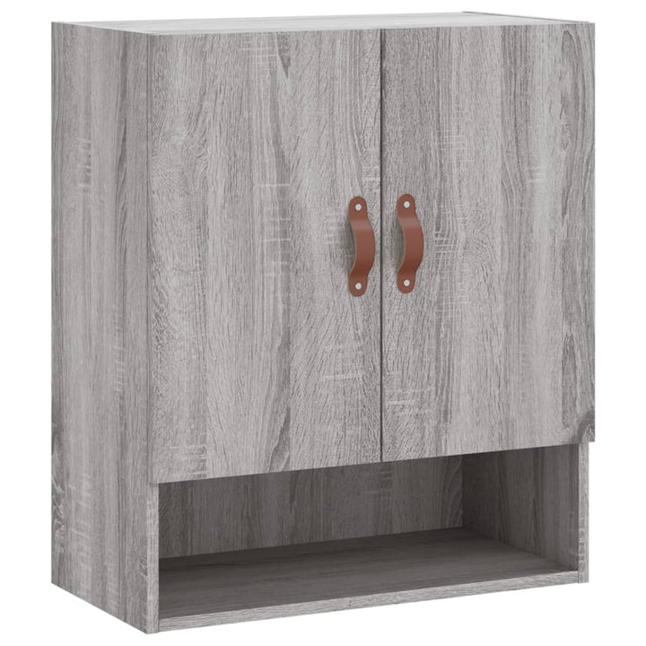 vægskab 60x31x70 cm konstrueret træ grå sonoma-eg