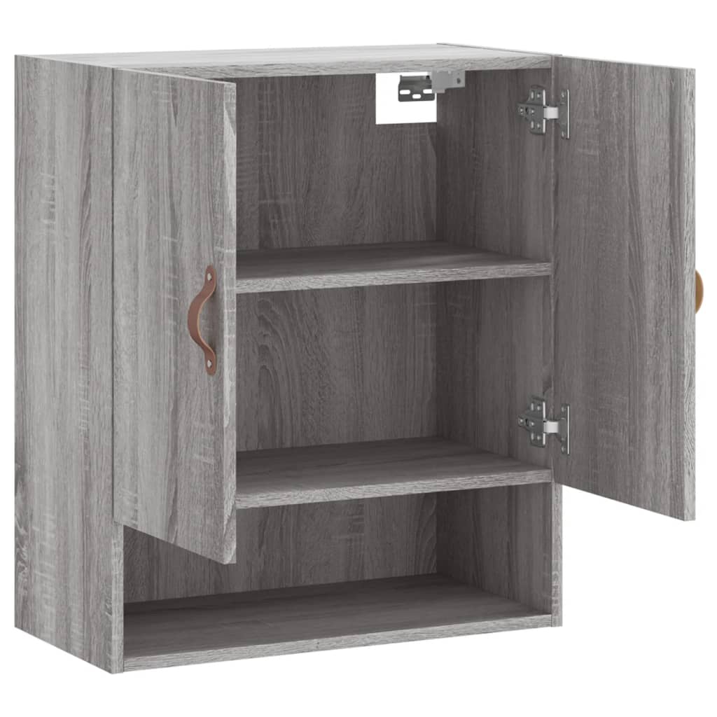 vægskab 60x31x70 cm konstrueret træ grå sonoma-eg
