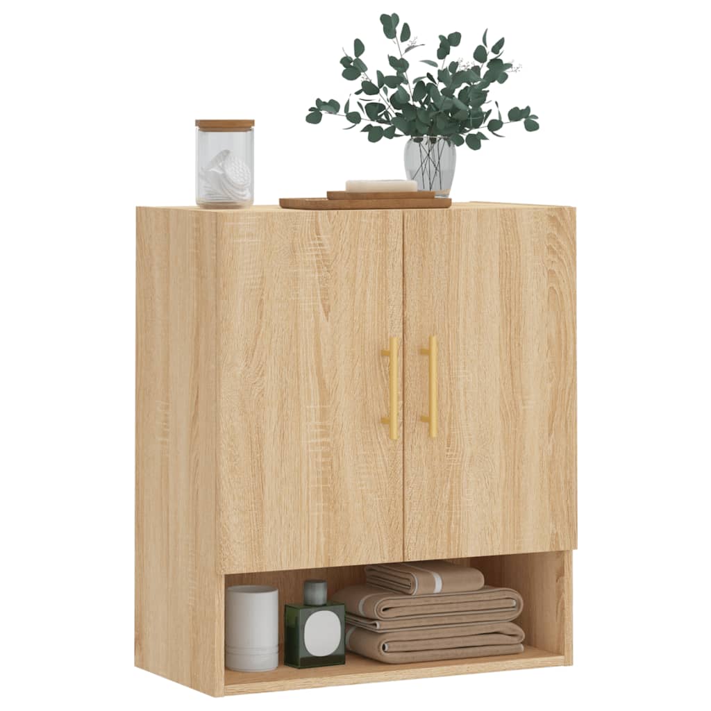 vægskab 60x31x70 cm konstrueret træ sonoma-eg