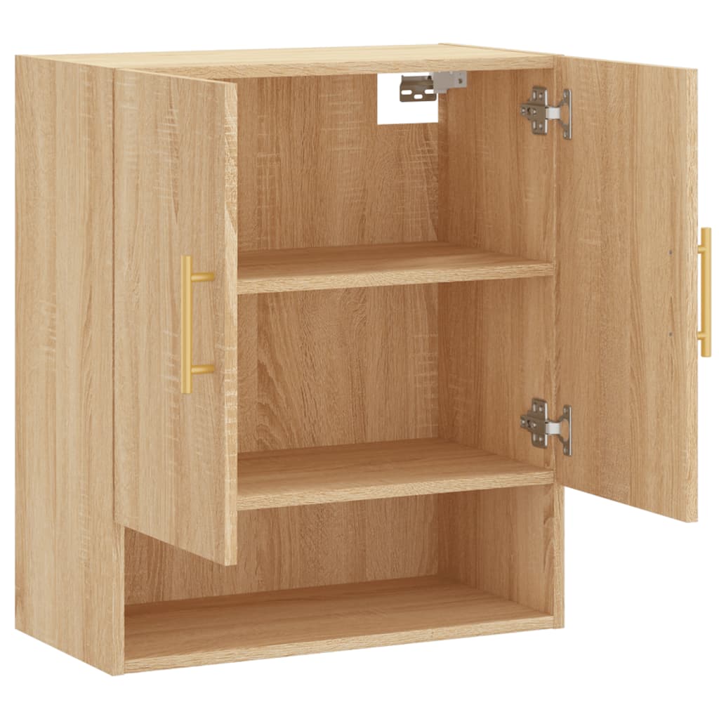 vægskab 60x31x70 cm konstrueret træ sonoma-eg