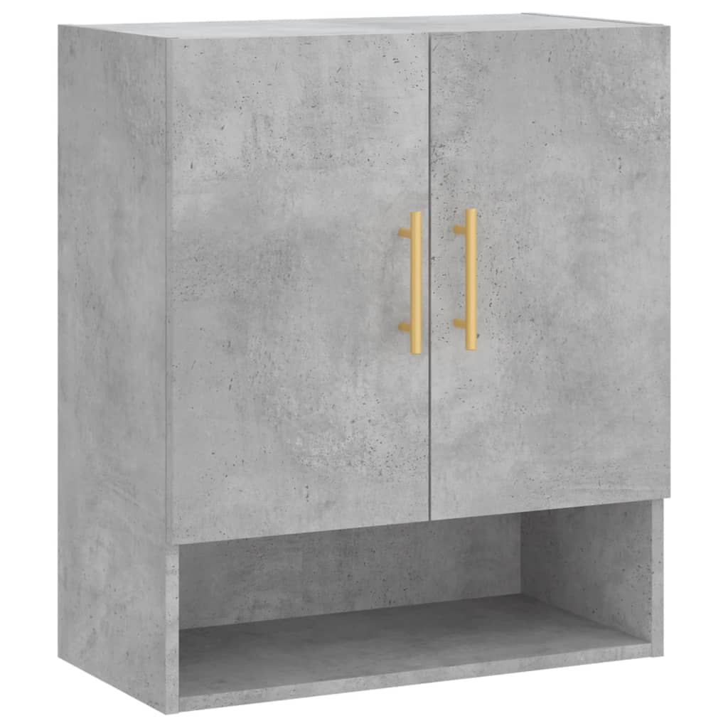 vægskab 60x31x70 cm konstrueret træ betongrå
