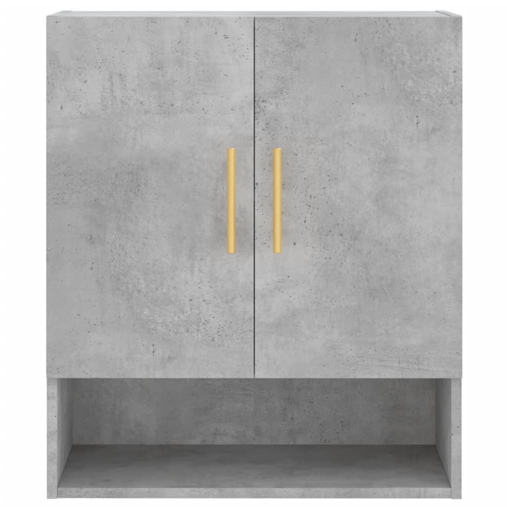 vægskab 60x31x70 cm konstrueret træ betongrå