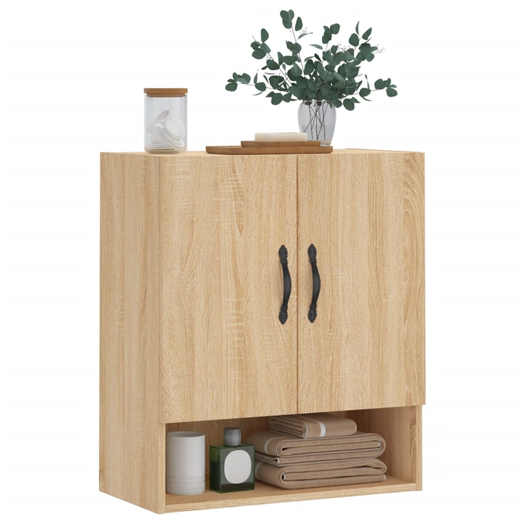 vægskab 60x31x70 cm konstrueret træ sonoma-eg