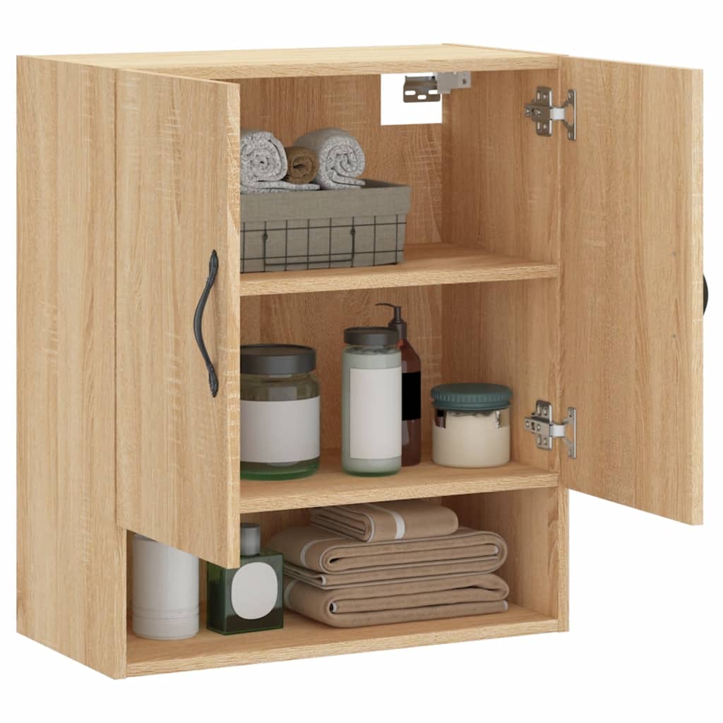 vægskab 60x31x70 cm konstrueret træ sonoma-eg