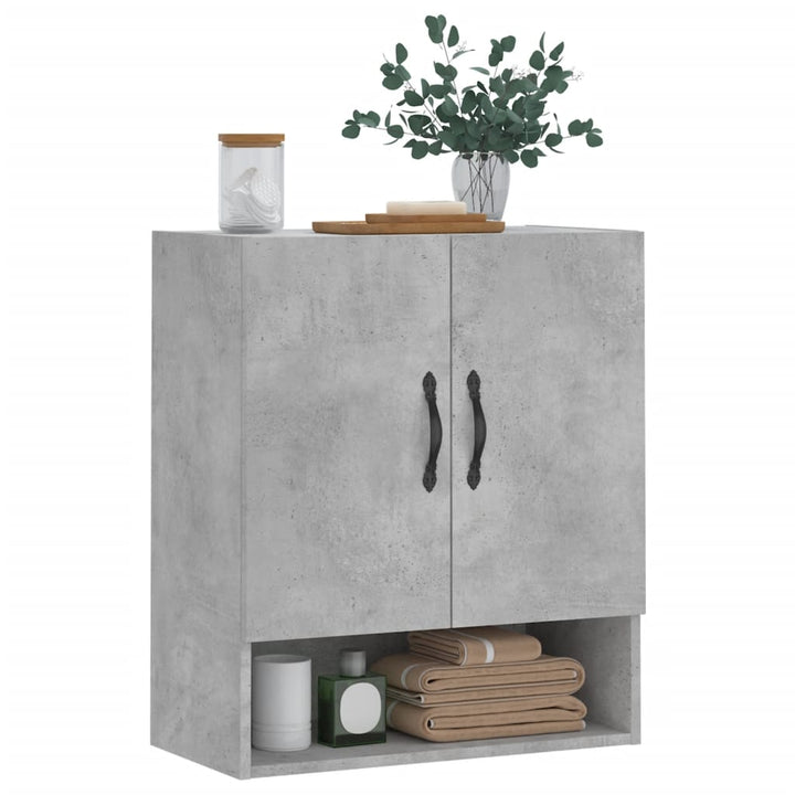 vægskab 60x31x70 cm konstrueret træ betongrå