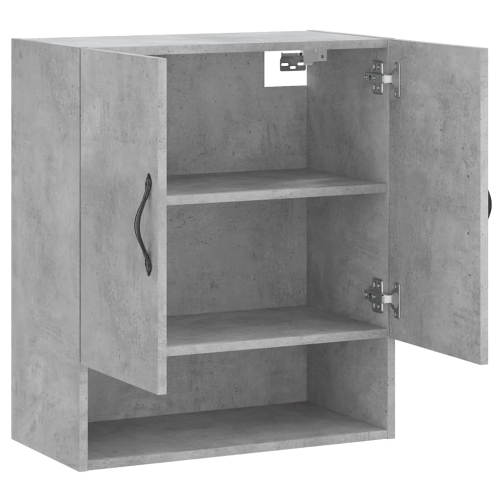 vægskab 60x31x70 cm konstrueret træ betongrå