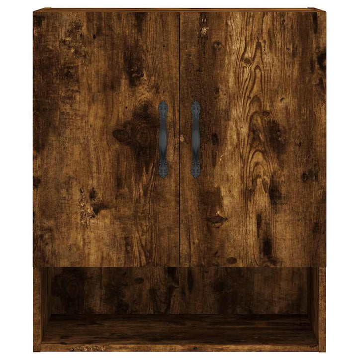 vægskab 60x31x70 cm konstrueret træ røget egetræsfarve