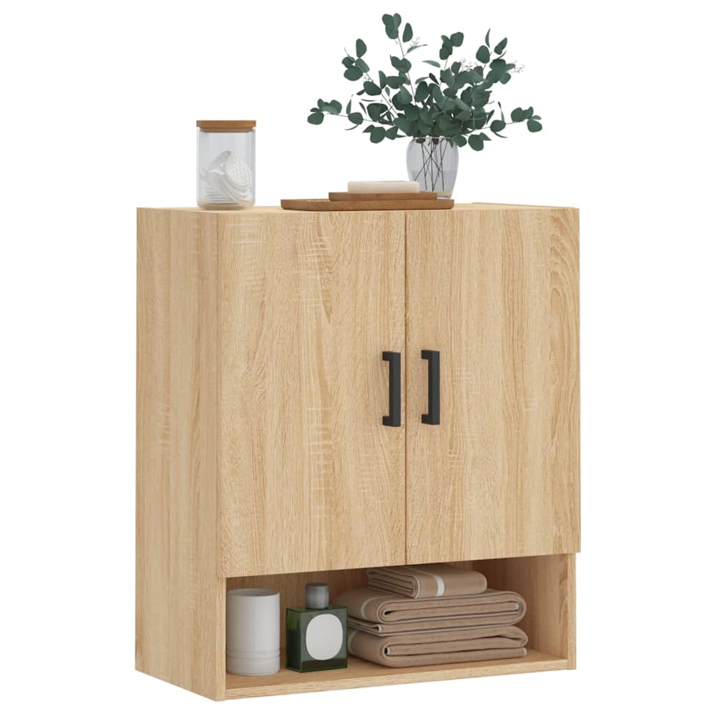 vægskab 60x31x70 cm konstrueret træ sonoma-eg