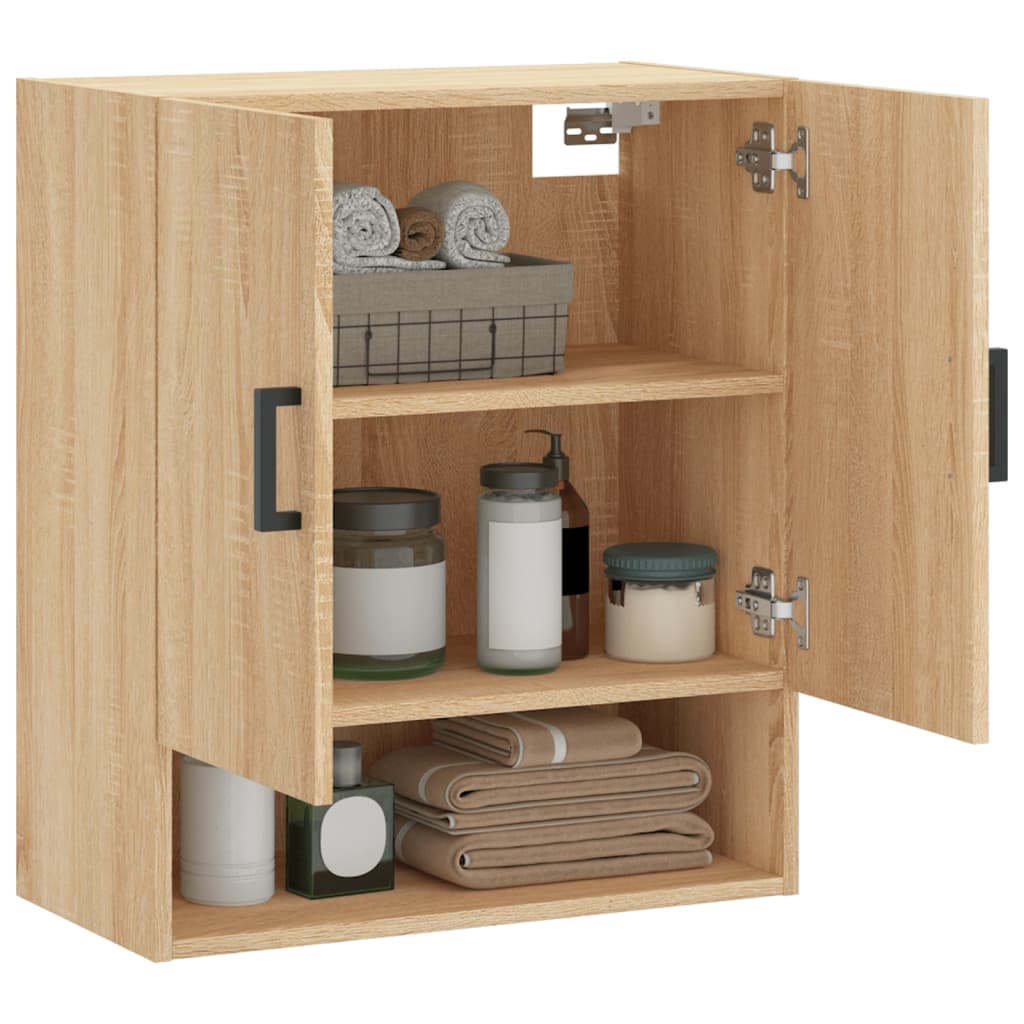 vægskab 60x31x70 cm konstrueret træ sonoma-eg