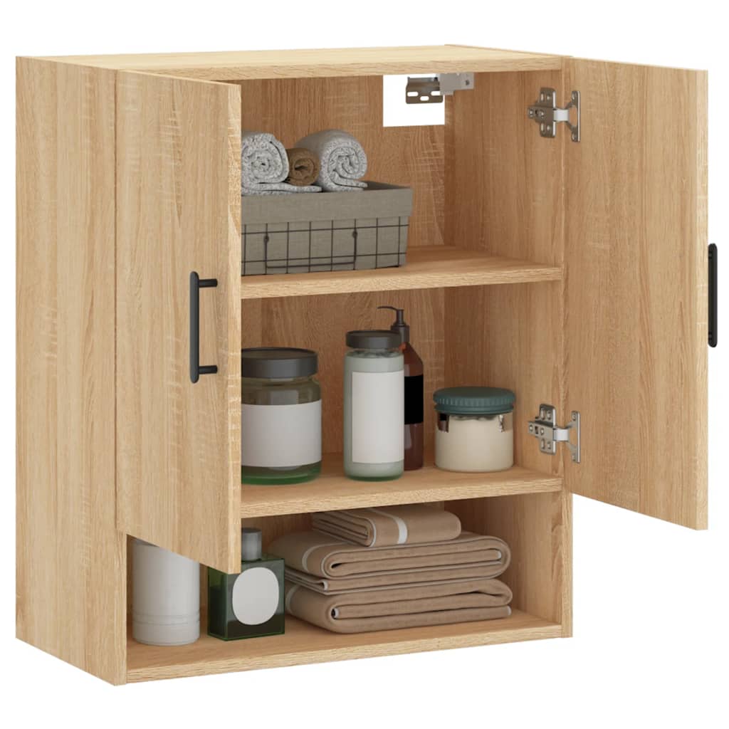 vægskab 60x31x70 cm konstrueret træ sonoma-eg